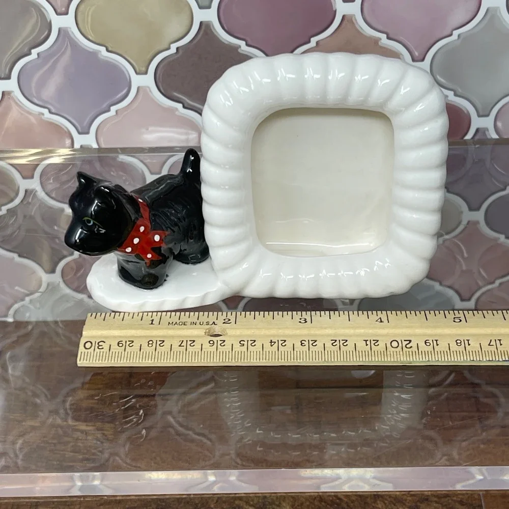 Vintage Scottie Dog Ceramic Picture Frame |‎ No Glass